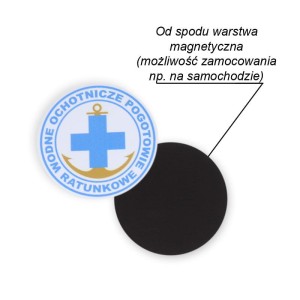 Naklejka magnetyczna WOPR 28 cm