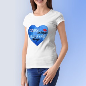 Koszulka dla ratowniczki - dobrze całuje skutecznie ratuje wzór