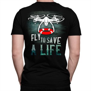 Koszulka T-shirt dla operatora drona ratowniczego FLY
