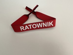 Czerwony pasek do okularów ratownik