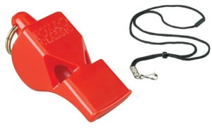 Gwizdek FOX Classic Official czerwony ze sznurkiem