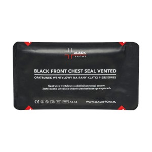 Opatrunek wentylowy Black Front Chest Seal Vented
