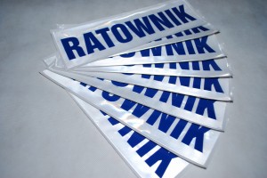 Naszywka odblaskowa duża RATOWNIK