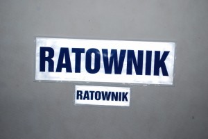 Naszywka odblaskowa mała RATOWNIK