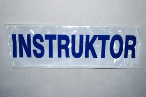 Naszywka odblaskowa duża INSTRUKTOR