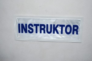 Naszywka odblaskowa mała INSTRUKTOR