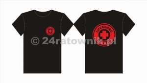 Koszulka T-shirt lifeguard on duty cross