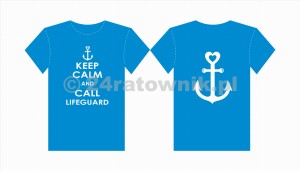Koszulka T-shirt keep calm and call lifeguard