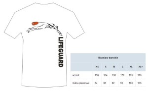 Damska koszulka ratownik z bojką Lifeguard