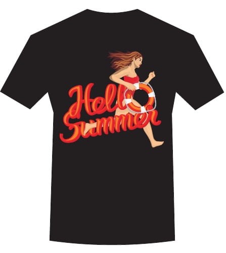 t-shirt lifeguard hallo summer czarna.jpg